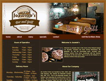 Tablet Screenshot of jozwiaksbar.com